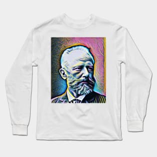 Pyotr Ilyich Tchaikovsky Portrait | Pyotr Ilyich Tchaikovsky Artwork 10 Long Sleeve T-Shirt